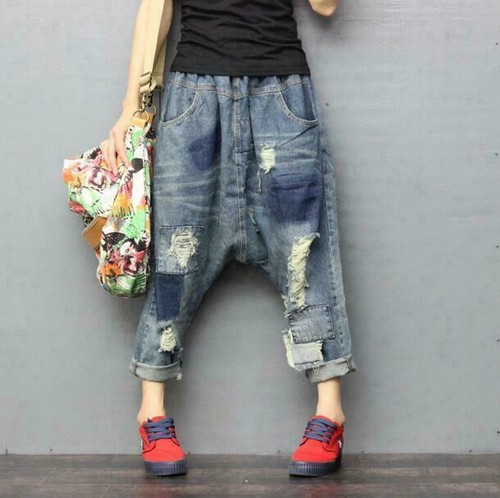 Casual women denim ripped - denim,