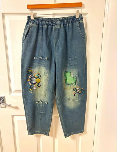 Blue denim harem - blue,