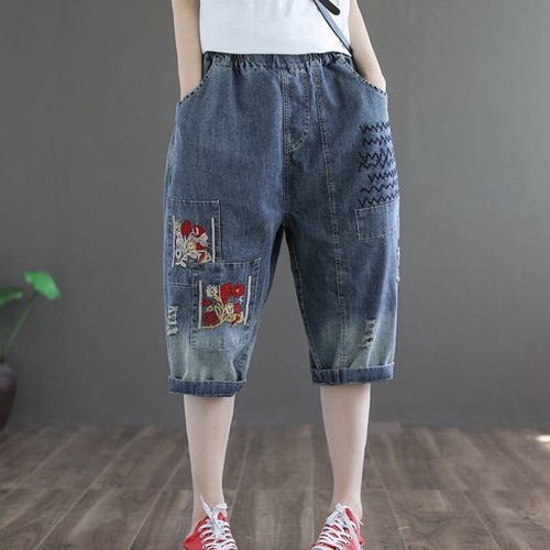 Women embroidered denim - embroidered,